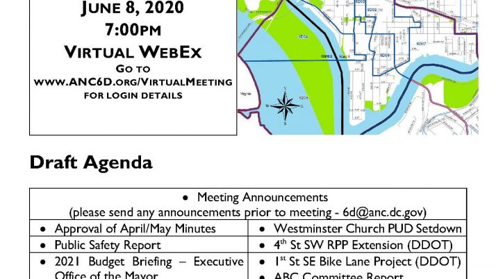 June 8, 2020 Business Meeting Announcement