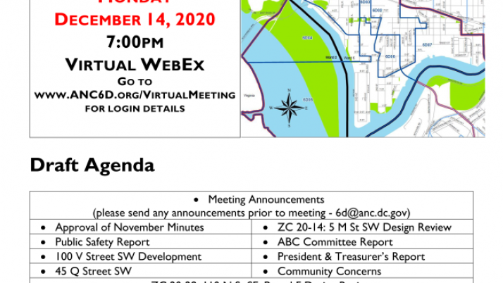 December 14, 2020 Business Meeting Announcement