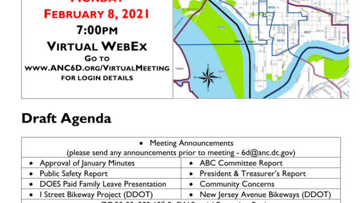 February 8, 2021 Business Meeting Announcement