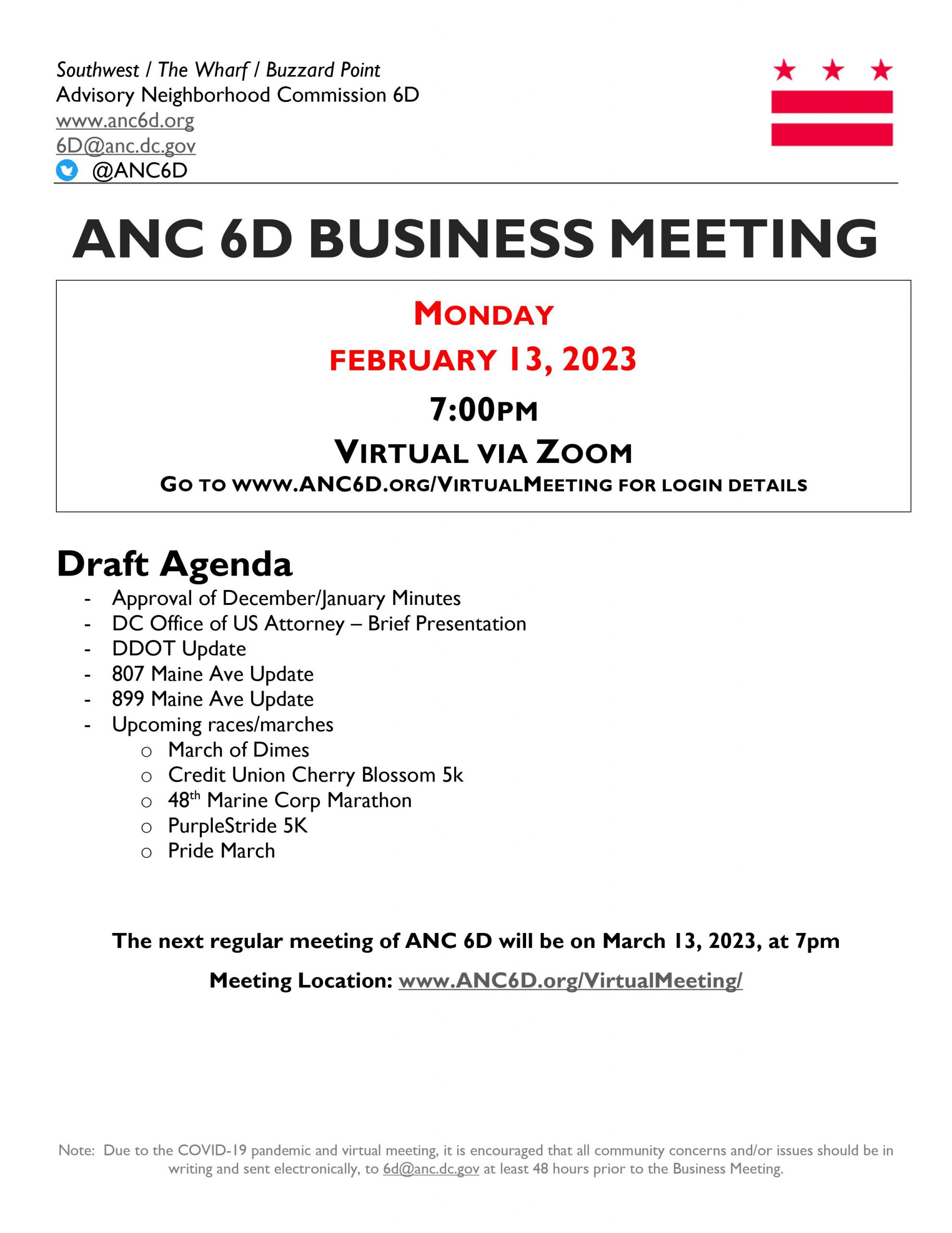 February 13th 2023 Business Meeting Announcement Advisory meeting-announcement-10-examples-format-pdf